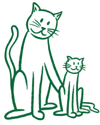 with_mother_cat_#0A6638_transparent